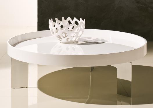 Mesa de centro con base de hierro y tablero de MDF Vidor Mesa de centro con base de hierro y tablero de MDF Vidor