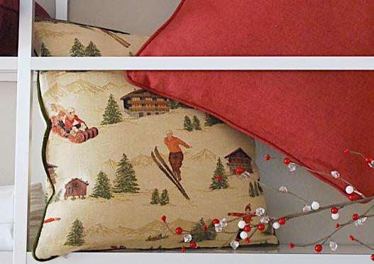 Cojín Jacquard Esquiadores Cojín Jacquard Esquiadores