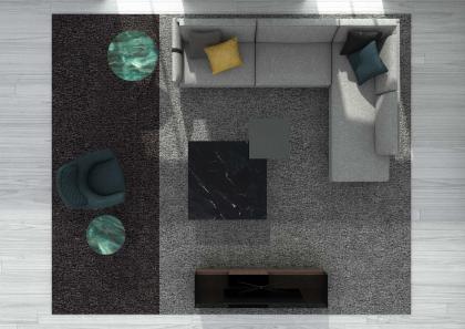 Composición del sofá modular Dee Dee en tejido - BertO