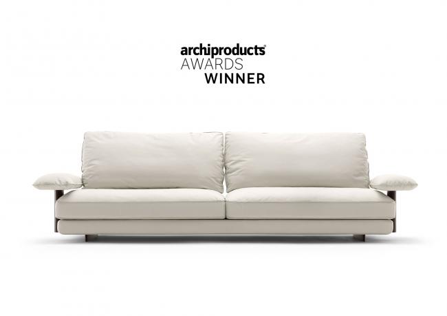 Sofá moderno de cuero David - BertO