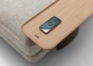 Reposabrazos inalámbrico Sofá modular David con smartphone - BertO