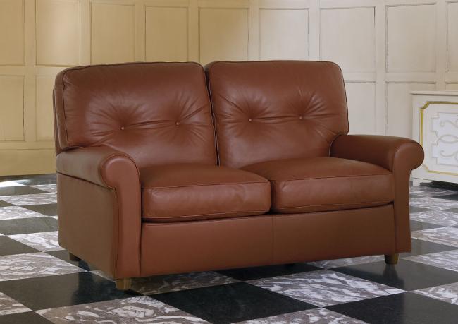 Sofá Clásico Cuero Ellade - Berto Salotti