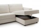 Chaise longue con canapé abatible